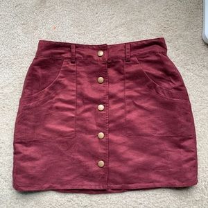 Rue 21 suede skirt